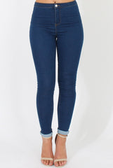 Indigo High Waisted Jeans - Klaudia
