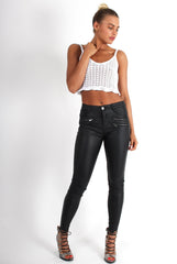 Kelis White Crochet Crop Top