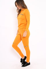 Mustard Zip Loungewear Set - Kelly