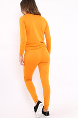 Mustard Zip Loungewear Set - Kelly