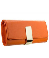 Gold Plaque Detail Clutch - Kelsey