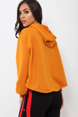 Orange Girl Boss Cropped Hoodie - Kelsy