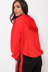 Red Girl Boss Cropped Hoodie - Kelsy