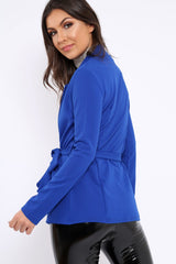 Royal Blue Belted Blazer - Kenna