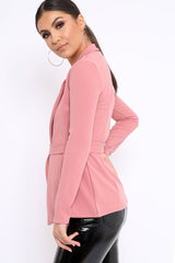 Rose Belted Blazer - Kenna