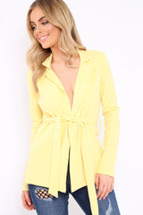 Lemon Belted Blazer - Kenna