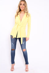 Lemon Belted Blazer - Kenna