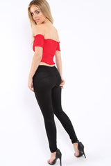 Black Shimmer Leggings - Kensley