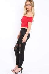 Black Shimmer Leggings - Kensley