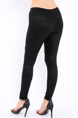 Black Shimmer Leggings - Kensley