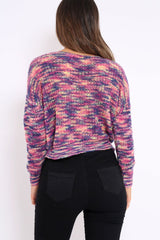Multicolour Knot Knit Jumper - Kerri