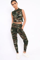 Khaki Camo Lounge Wear Set - Hayda