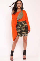 Khaki Double Stud Bum Bag - Kamala