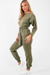 Khaki Tie at Waist Tracksuit - Sammie