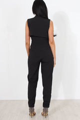 Khloe Black V Front Jumpsuit