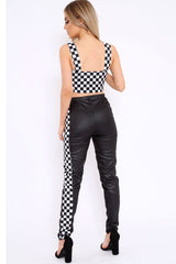 Monochrome Checkerboard Grid Check Co-Ord - Kiyla