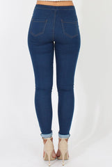 Indigo High Waisted Jeans - Klaudia