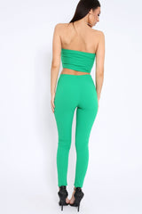 Green Bandeau Top And Leggings Co-Ord - Kristina