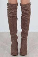 Milo Tan Suede Over The Knee Boots