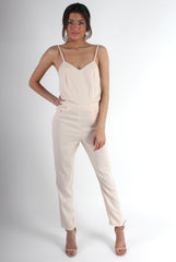 Bethan Apricot Low Tie Back Jumpsuit