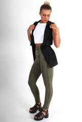 Lacie Black Sleeveless Jacket