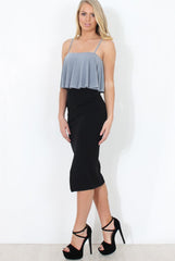 Silver Strappy Bodysuit - Letania