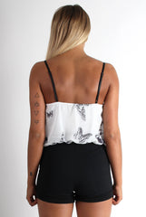 Laverne Butterfly Print Playsuit