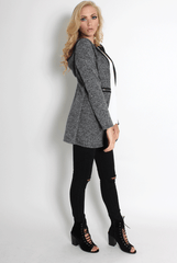 Lydia Light Grey Hooded Jacket