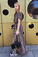 Leopard Print Wrap Maxi - Harleigh