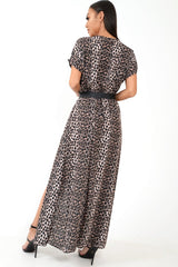 Leopard Print Wrap Maxi - Harleigh