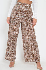 Leopard Print High Waisted Flares - Sybilla