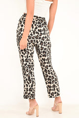 Leopard High Waist Culotte Trousers - Blakeleigh