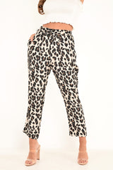 Leopard High Waist Culotte Trousers - Blakeleigh