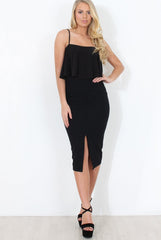 Black Strappy Bodysuit - Letania