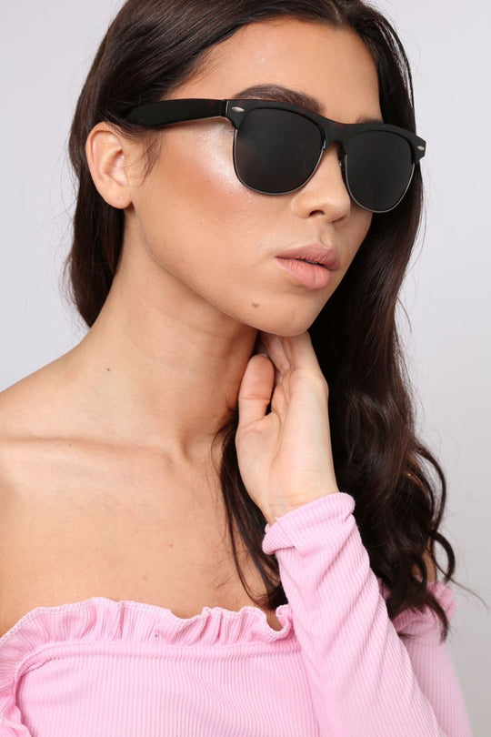 Brown Tortoise Shell Print Wayfarers - Amaria