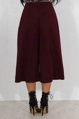 Lima Wine Culotte Trousers
