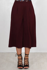 Lima Wine Culotte Trousers