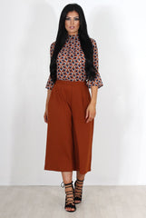 Lima Rust Culotte Trousers