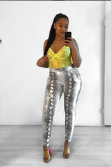 Lime Green Sheer Lace Bodysuit - Katia