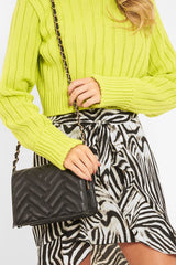 Zebra Print Frill Tie Front Mini Skirt - Daizee