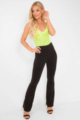 Lime Green Sheer Lace Bodysuit - Katia