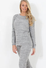 Light Grey Diamonte Loungewear - Linnea