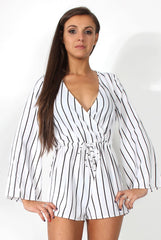 Lisa White Crossover Playsuit