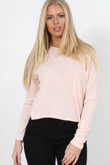 Liv Pink Ribbed Top