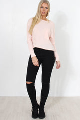 Liv Pink Ribbed Top