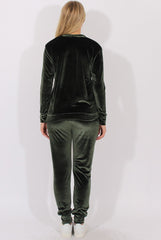 Green Velvet Tracksuit - Liv