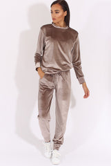 Grey Velvet Tracksuit- Liv