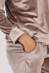 Grey Velvet Tracksuit- Liv