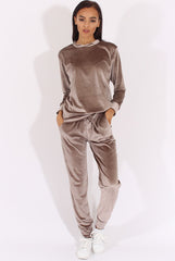 Grey Velvet Tracksuit- Liv