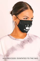 Black Live Your Dream Slogan Face Mask - Aalani